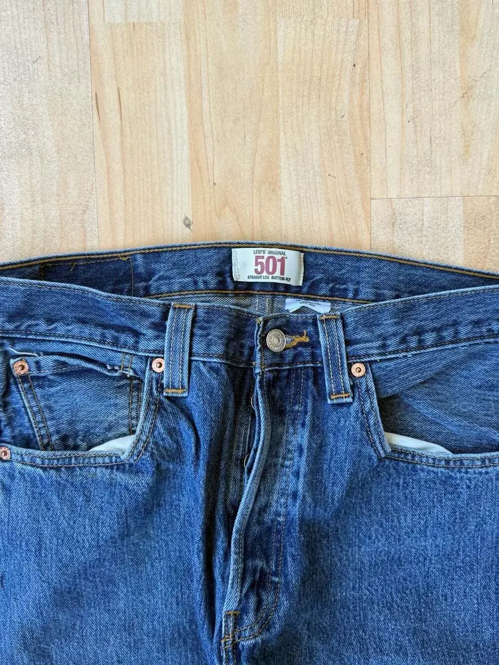 Levi's 501 Original Straight Leg Button-Fly Jeans W32 L29